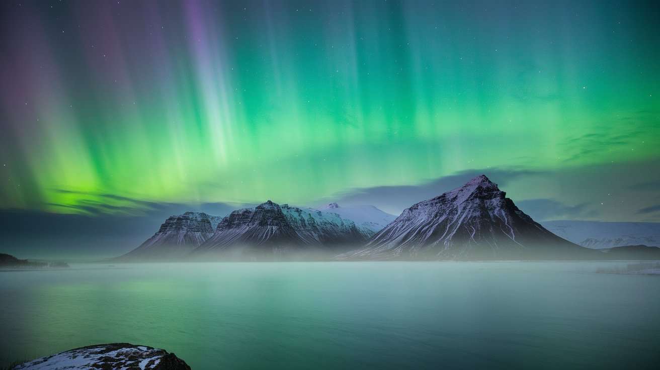 northern lights season in Iceland.